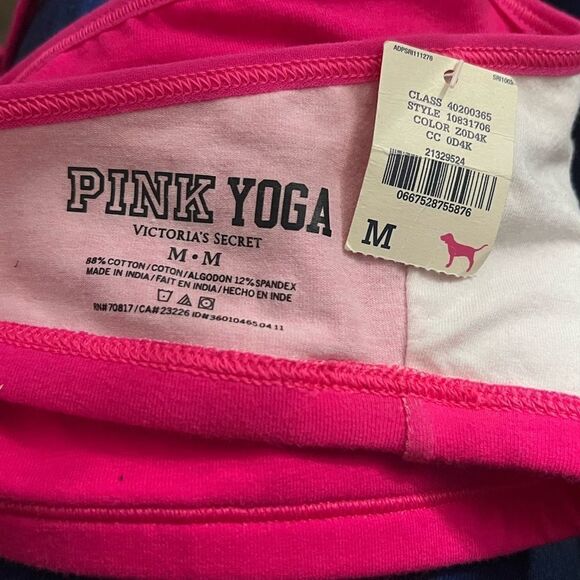 Victoria’s Secret Pink YOGA Unlined Lounge Racerback bralette bra Pink - Picture 5 of 5